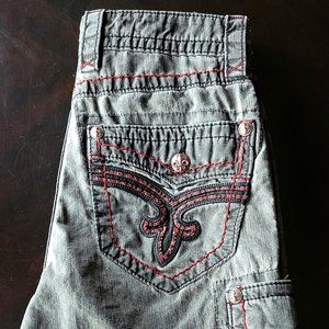 MENS ROCK REVIVAL CARGO SHORTS SIZE 29